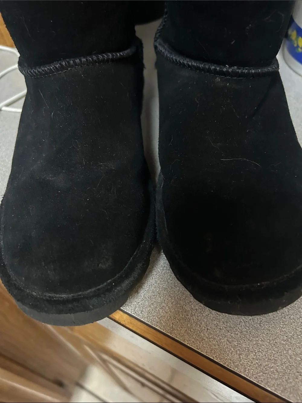 Bearpaw Black Suede Winter Boots